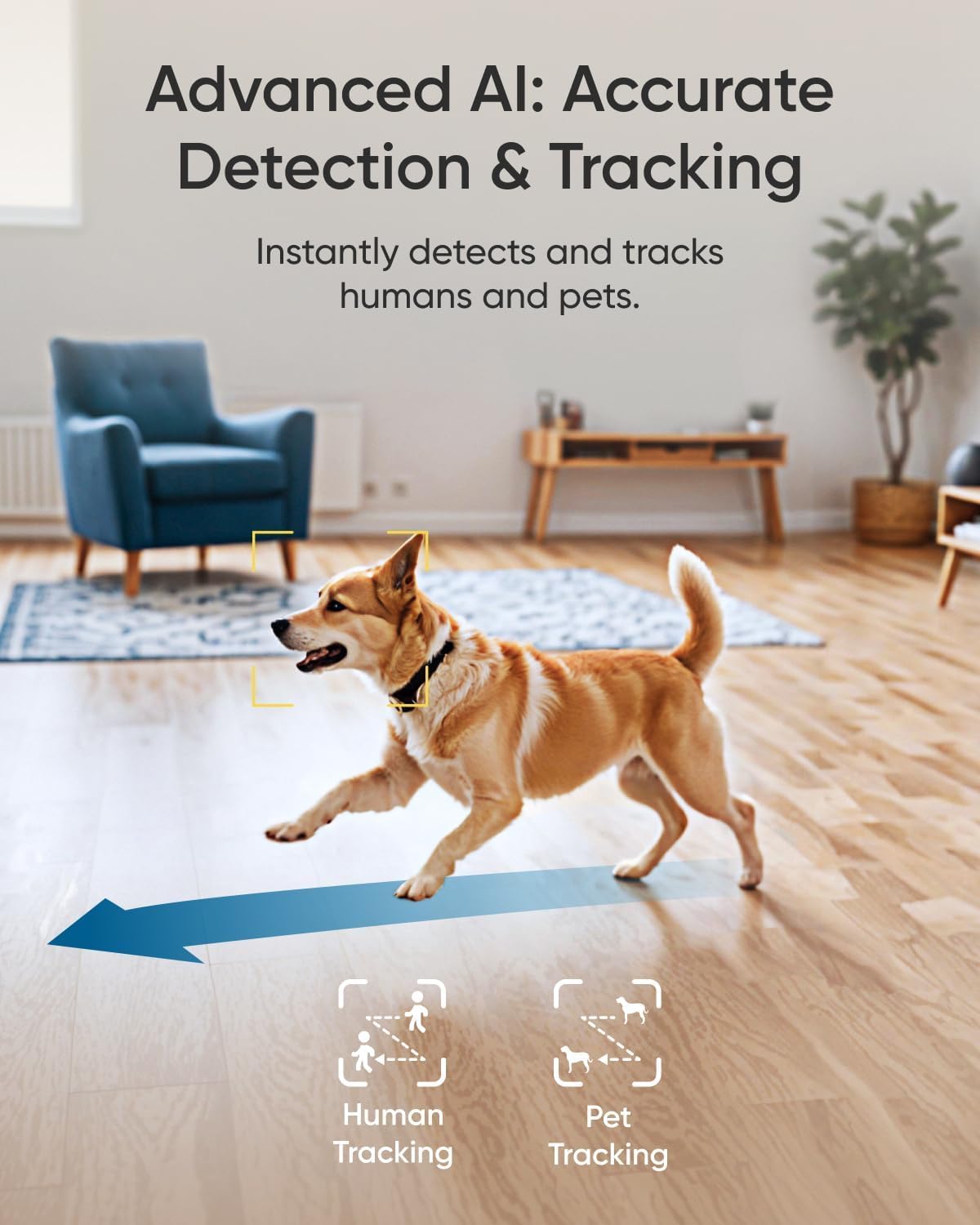 eufy Security 4K Indoor Camera E30-No Subscription,Work as Pet Camera,Nanny/Baby Monitor,360° Pan&Tilt,AI Auto Tracking,AI Detection,24/7 Recording,Color Night Vision,Two-Way Audio,Works with HomeKit