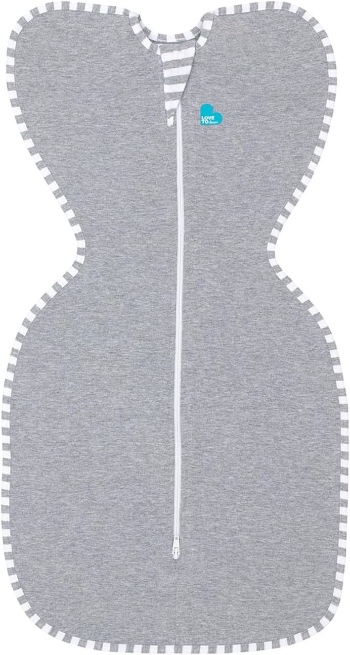 Love to Dream Swaddle UP, Baby Sleep Sack, Self-Soothing Swaddles for Newborns, Improves Sleep, Snug Fit Helps Calm Startle Reflex, New Born Essentials for Baby, Small 8-13lbs, Gray