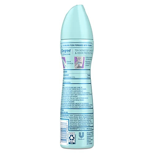 Degree Antiperspirant Dry Spray Pure Fresh 3 Count Anti White Marks and Yellow Stains Deodorant for Women 3.8 oz(Pack of 3)