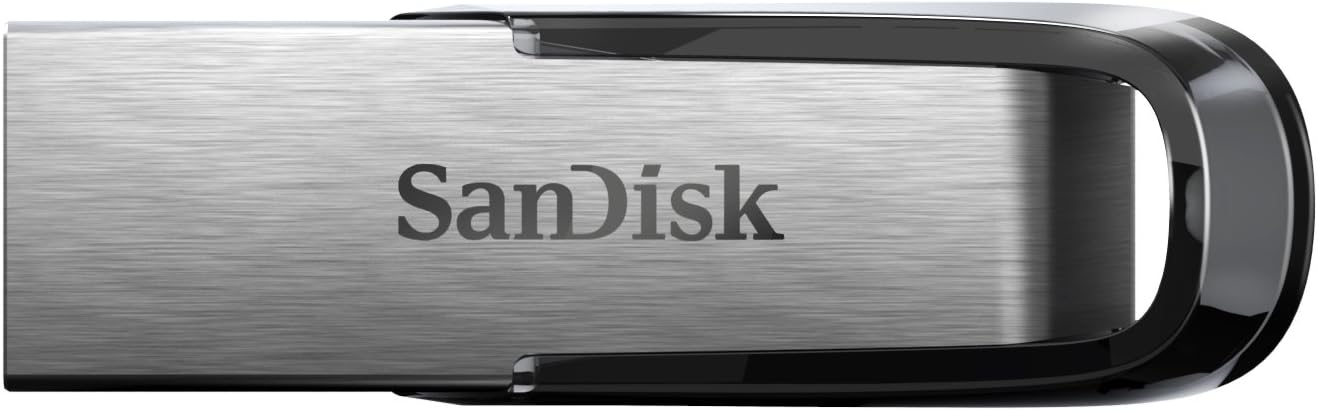SANDISK 128GB Ultra Flair USB 3.0 Flash Drive, SDCZ73-128G-G46, Black
