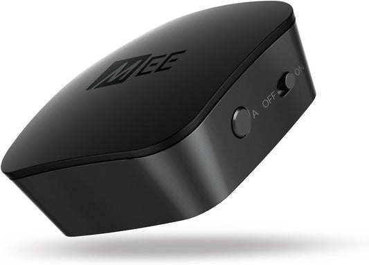 MEE audio Connect Bluetooth Audio Transmitter for up to 2 Wireless Headphones/Speakers, Bluetooth Streamer Adapter with AptX Low Latency for TV/PC/Airplane/Gym with 3.5mm/AUX/RCA/Optical Input