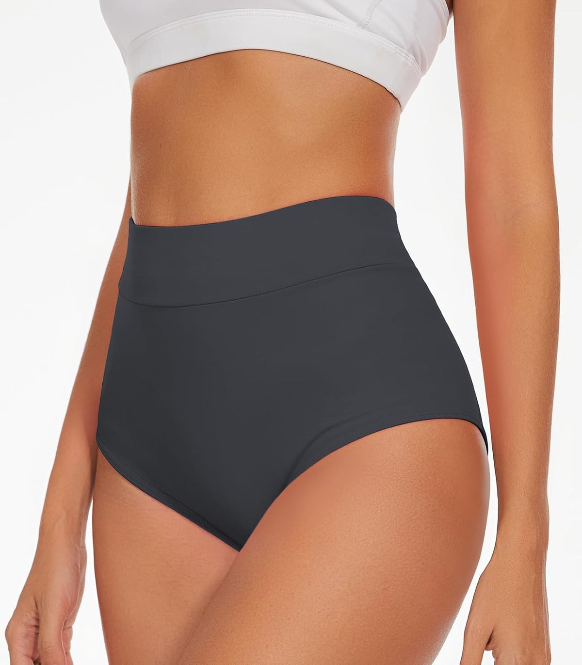 Boudaner Women's Booty Shorts-High Waist V Back Yoga Shorts
