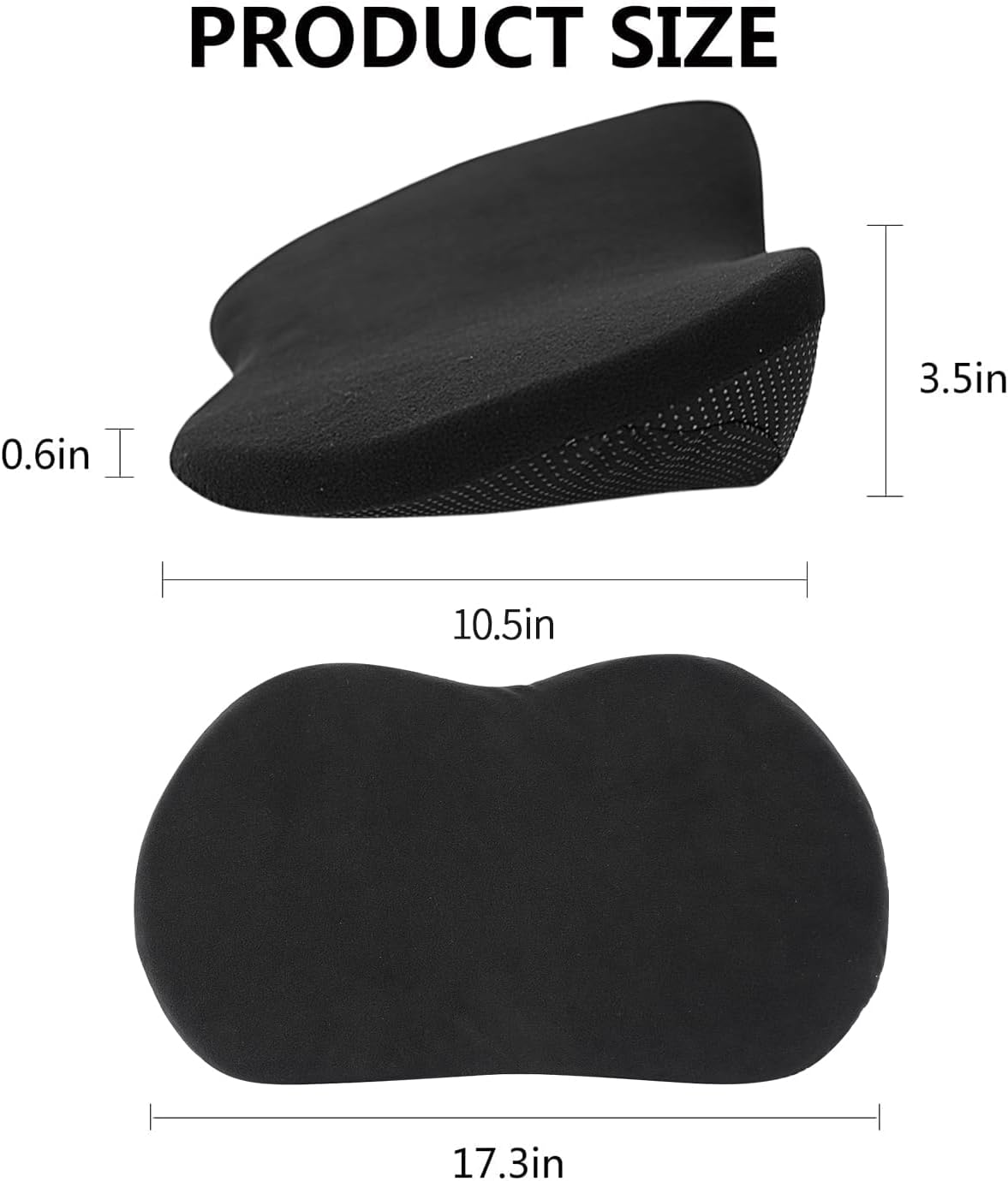 Livtribe Car Seat Cushion - Memory Foam Car Seat Pad - Sciatica & Lower Back Pain Relief - Car Seat Cushions for Driving - Road Trip Essentials for Drivers(Classic Black)