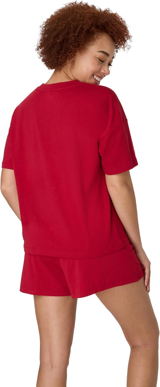 Hanes Women's Pajamas Set, Comfywear Pajamas for Women Set, Originals SupertSoft Loungewear, T-Shirt & Sleep Shorts