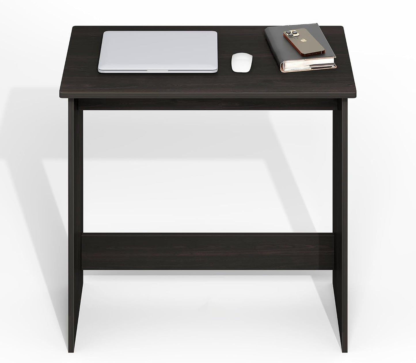Furinno Simplistic 31-Inch Black Computer Desk, Small Office Desk, Rectangular Home Office Desk with Drawers, Gaming Desk for Home Office, Bedroom, Study Room, Black Espresso