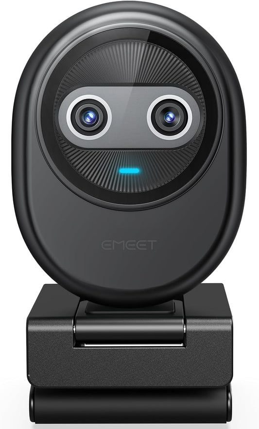 EMEET Piko 4K Webcam for Streaming, World’s 1st Dual-Camera AI-Powered 4K