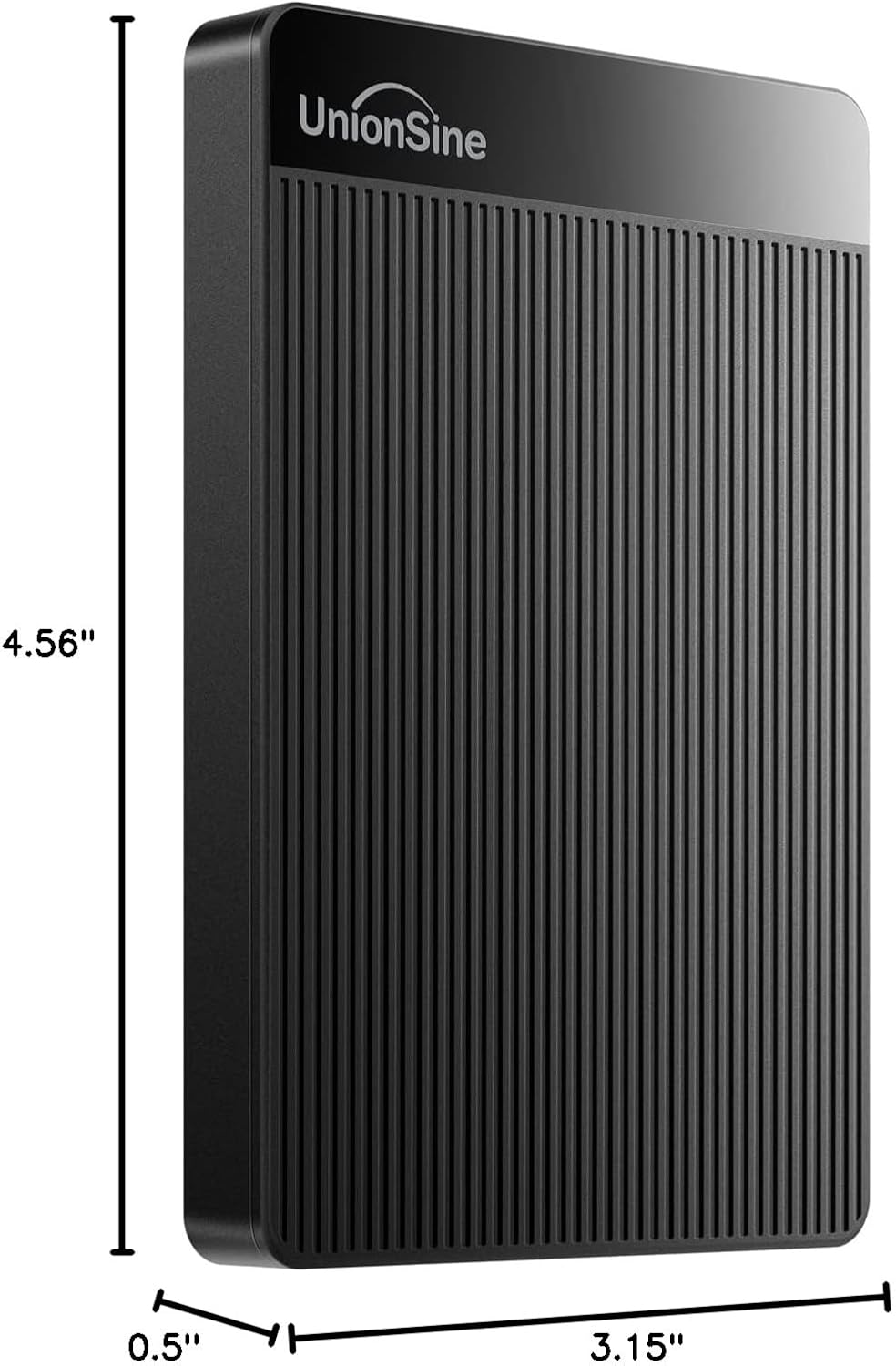 UnionSine 1TB Ultra Slim Portable External Hard Drive HDD-USB 3.0 for PC, Mac, Laptop, PS4, Xbox one, Xbox 360-(Black)