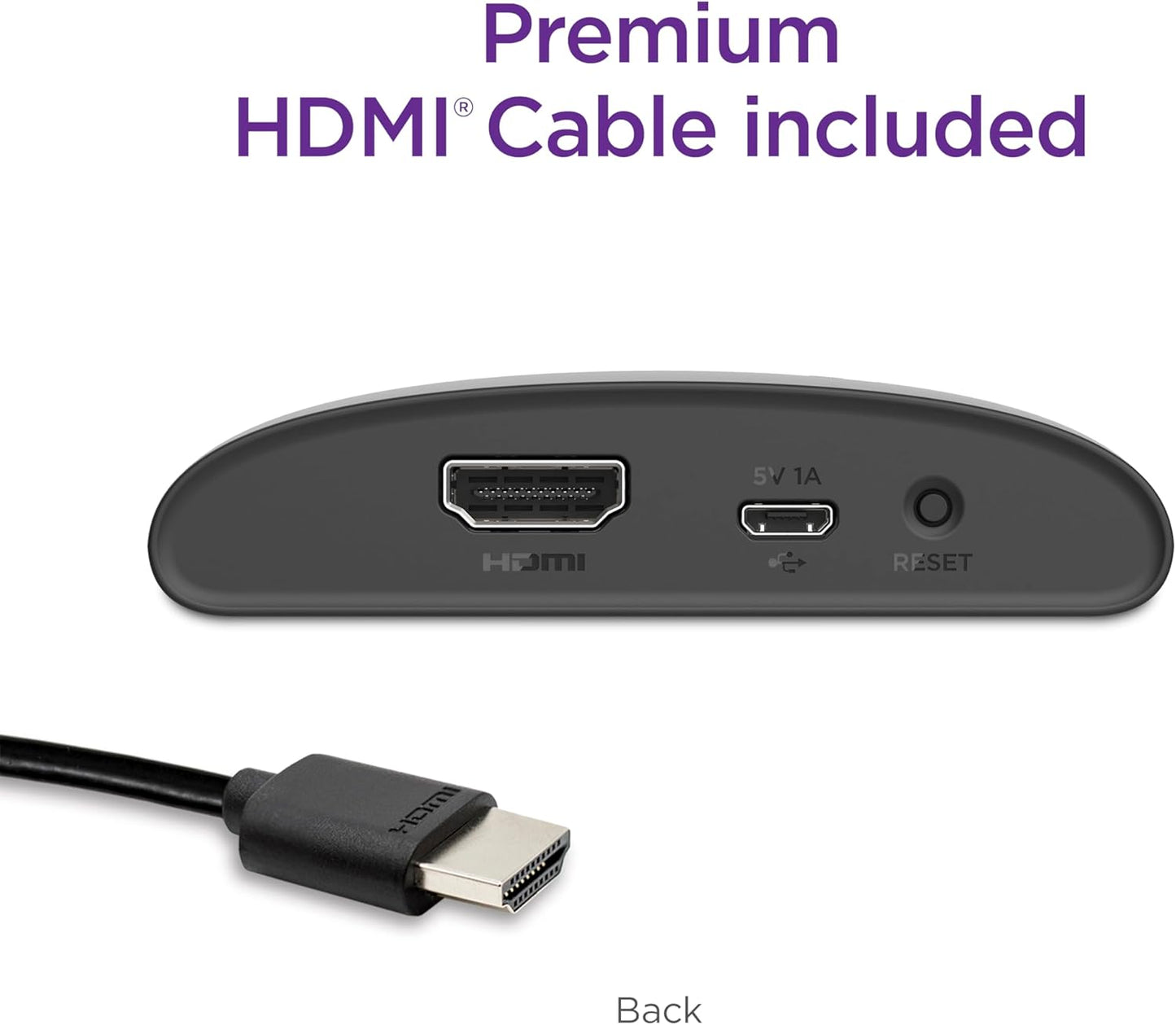 Roku Express 4K+ | Roku Streaming Device 4K/HDR with Voice Remote, Free & Live TV