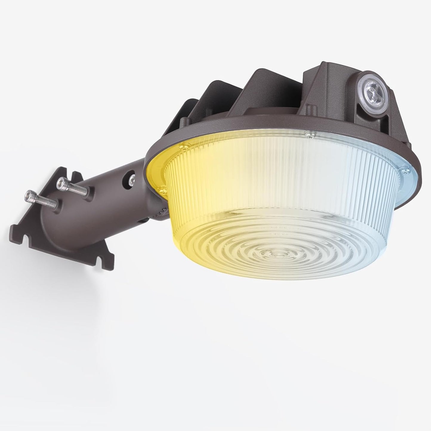 TORCHSTAR LED Barn Light, Dusk to Dawn Area Lights with Photocell, Outdoor Security Flood Lighting, ETL & FCC Listed, IP65 Waterproof, Aluminum Housing, 110-277V, Garage, Yard, 5000K Daylight, Bronze