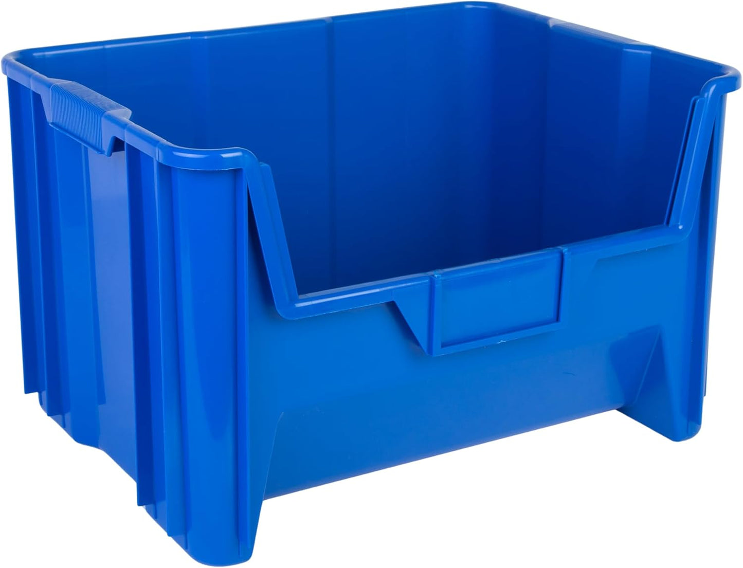 HE HUDSON EXCHANGE 20" x 15" x 12.5" (3 Pack) Plastic Giant Stackable Hopper Bin, Blue