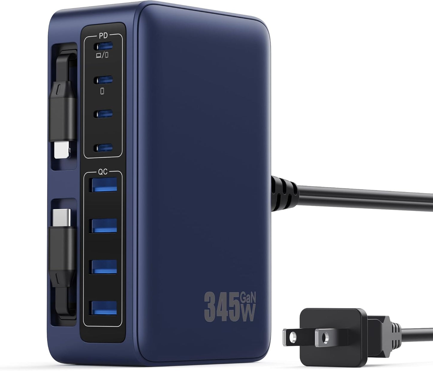 USB C Charger Block 515W[2025 Upgraded] GaN IV 8 Port Fast Charging Station Hub,Dual PD 100W USB C Laptop Charger Compatible with MacBook Pro/Air,iPad,iPhone 16/15,Galaxy S23/S24 Steam Deck Dell XPS