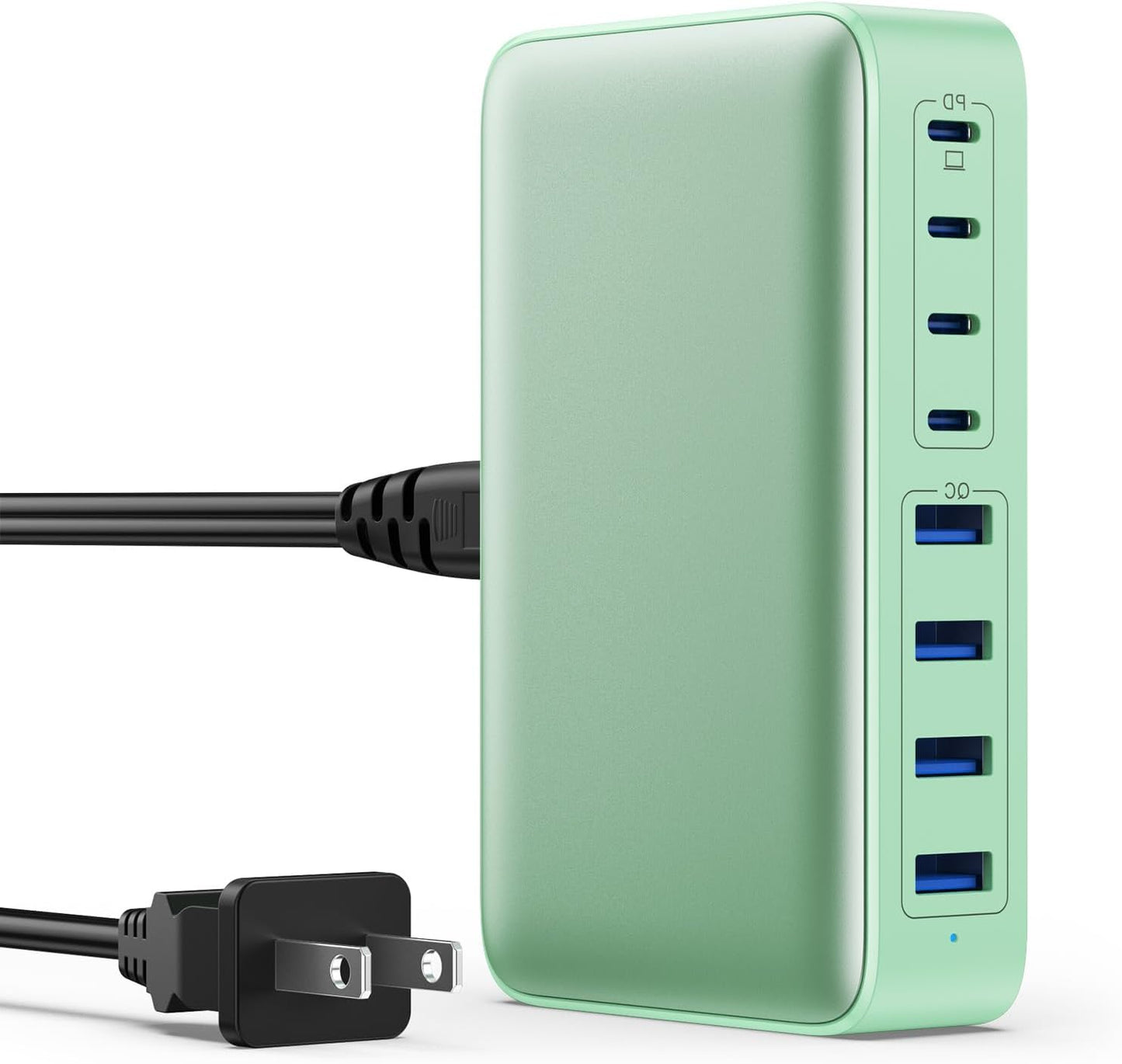 USB C Charger Block 515W[2025 Upgraded] GaN IV 8 Port Fast Charging Station Hub,Dual PD 100W USB C Laptop Charger Compatible with MacBook Pro/Air,iPad,iPhone 16/15,Galaxy S23/S24 Steam Deck Dell XPS