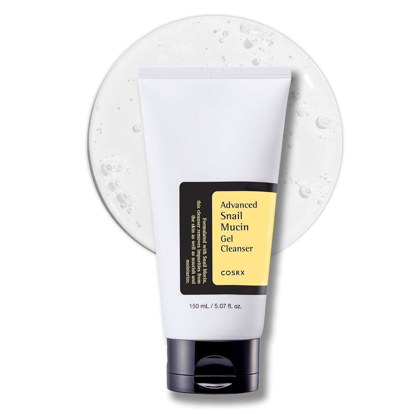 COSRX Advanced Snail Mucin Gel Cleanser, 5.07 Fl Oz / 150 mL, Rich Daily Deep Cleansing Gel Cleanser for Dull, Dry & Sensitive Skin, Korean Skin Care, Korean Face Wash
