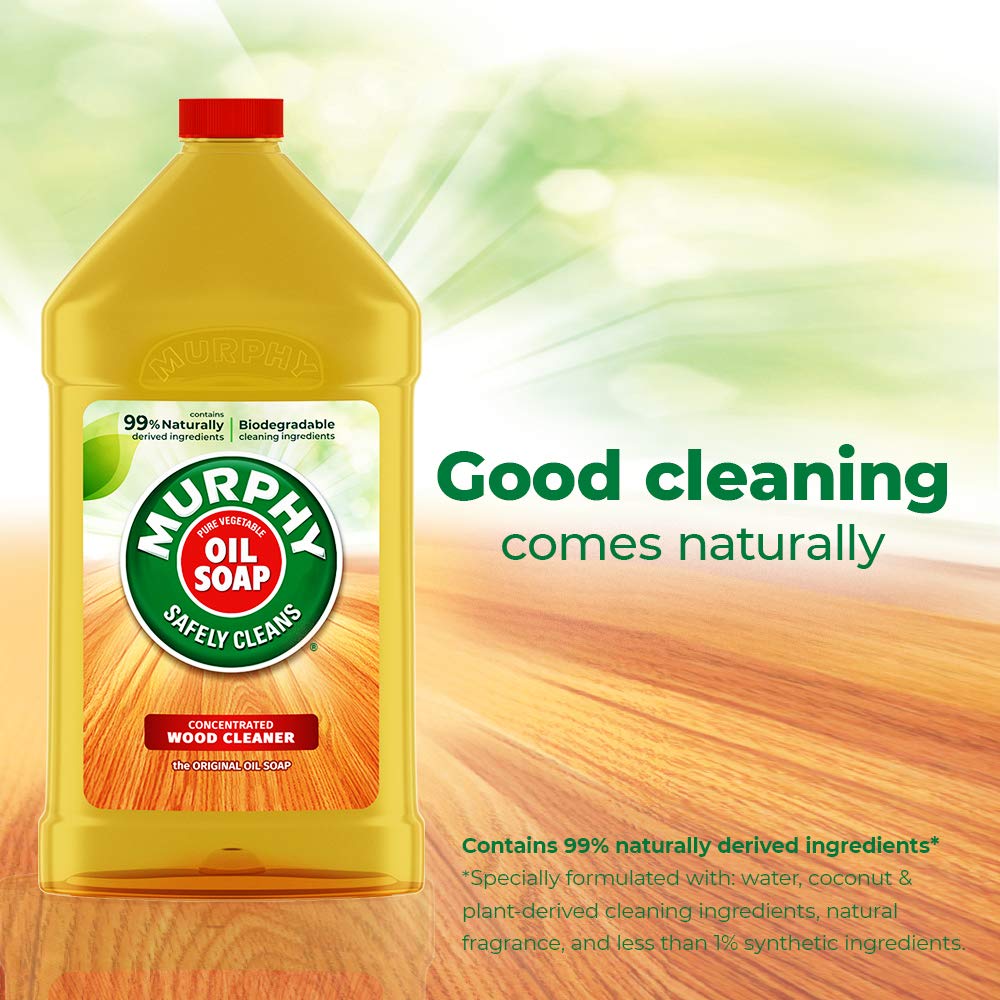 Murphy Oil Soap Concentrated Formula, Wood Cleaner, No-Rinse Floor Cleaner, Citronella Oil Scent, 32 fl oz Bottle (3 Pack)