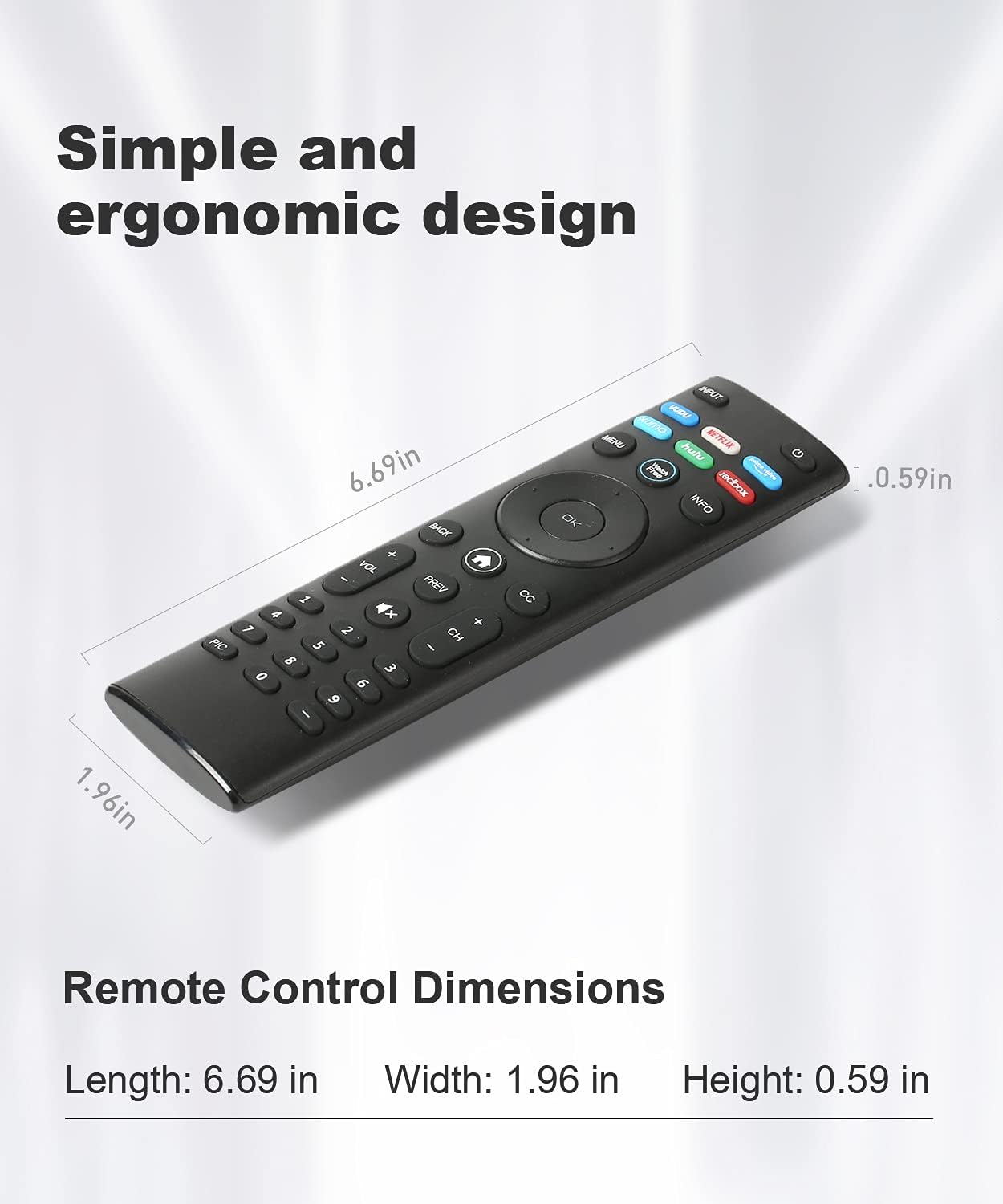for Vizio smart tv Remote Replacement,Compatible with vizio TV D-Series,M-Series,V-Series,UHD LED LCD Smart TV