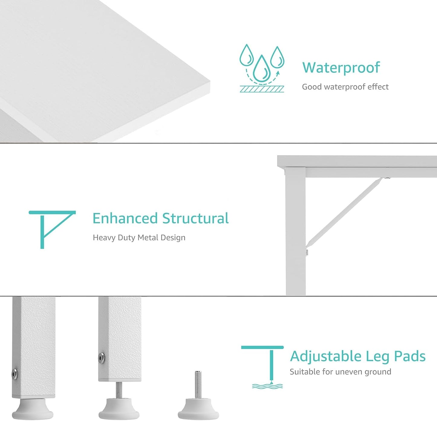 Lufeiya White L Shaped Computer Desk with Power Outlet Shelves, 40 Inch Small Reversible Corner Desk for Small Space Home Office, L-Shaped Desk PC Desks, White