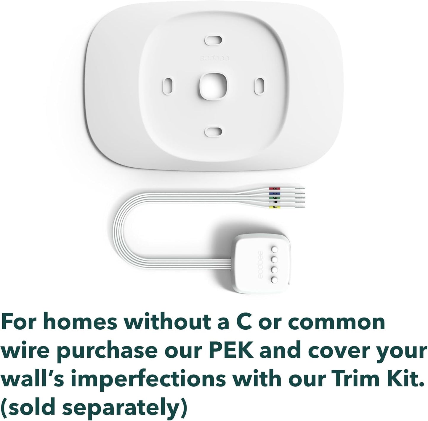 ecobee Smart Thermostat Essential - Energy Star Certified programmable Wi-Fi Thermostat - Works with Siri, Alexa, and Google Assistant