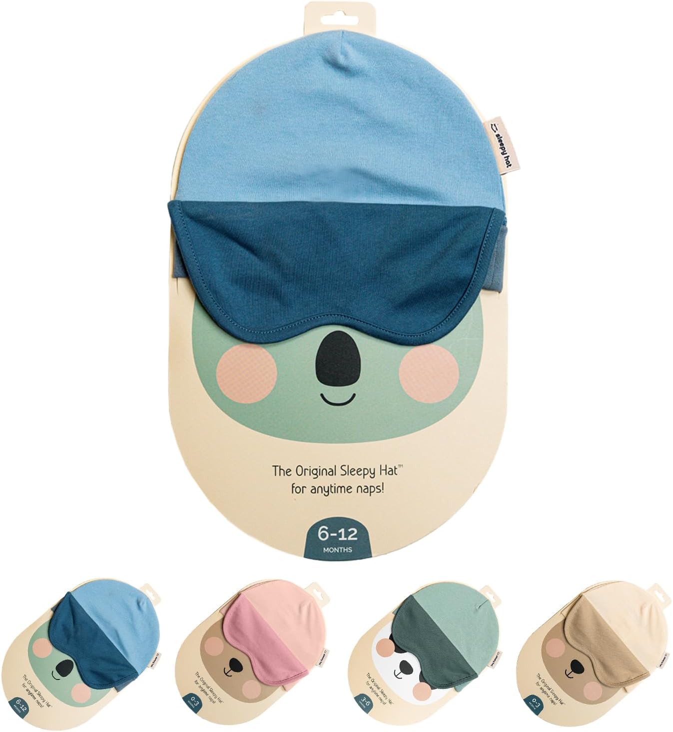 The Original Baby Sleep Mask & Soft Eye Shade – Newborn, Sun Hat & Beanie – Travel & Baby Gifts