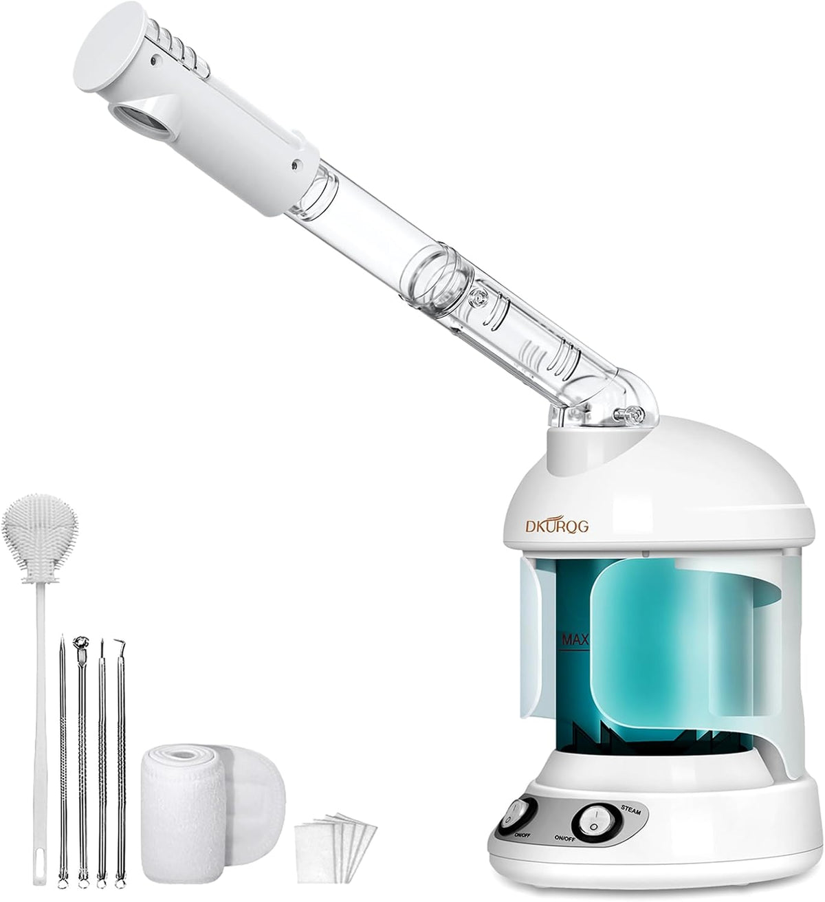 Facial Steamer with Extendable 360° Rotating Arm Blue