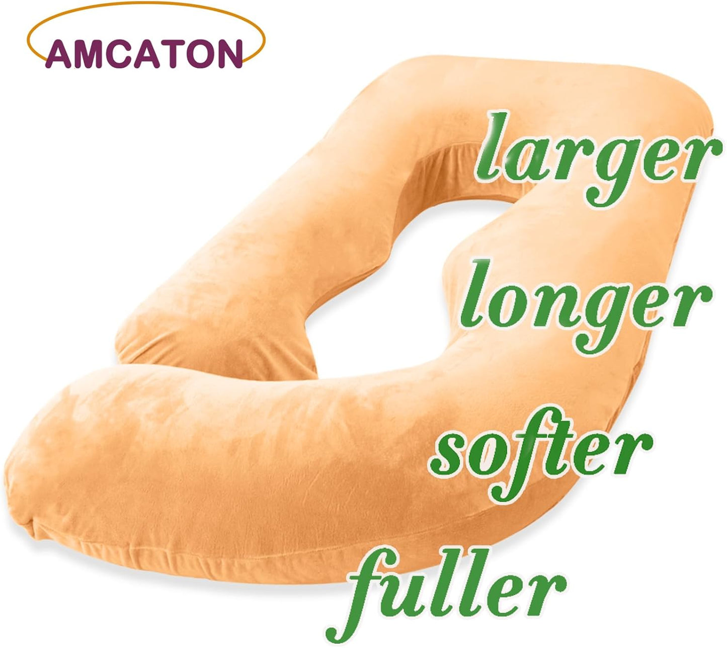 60 Inch Pregnancy Pillow for Sleeping, Extra Large U Shaped Body Pillow, Maternity Pillow for Pregnant Women (Brown)