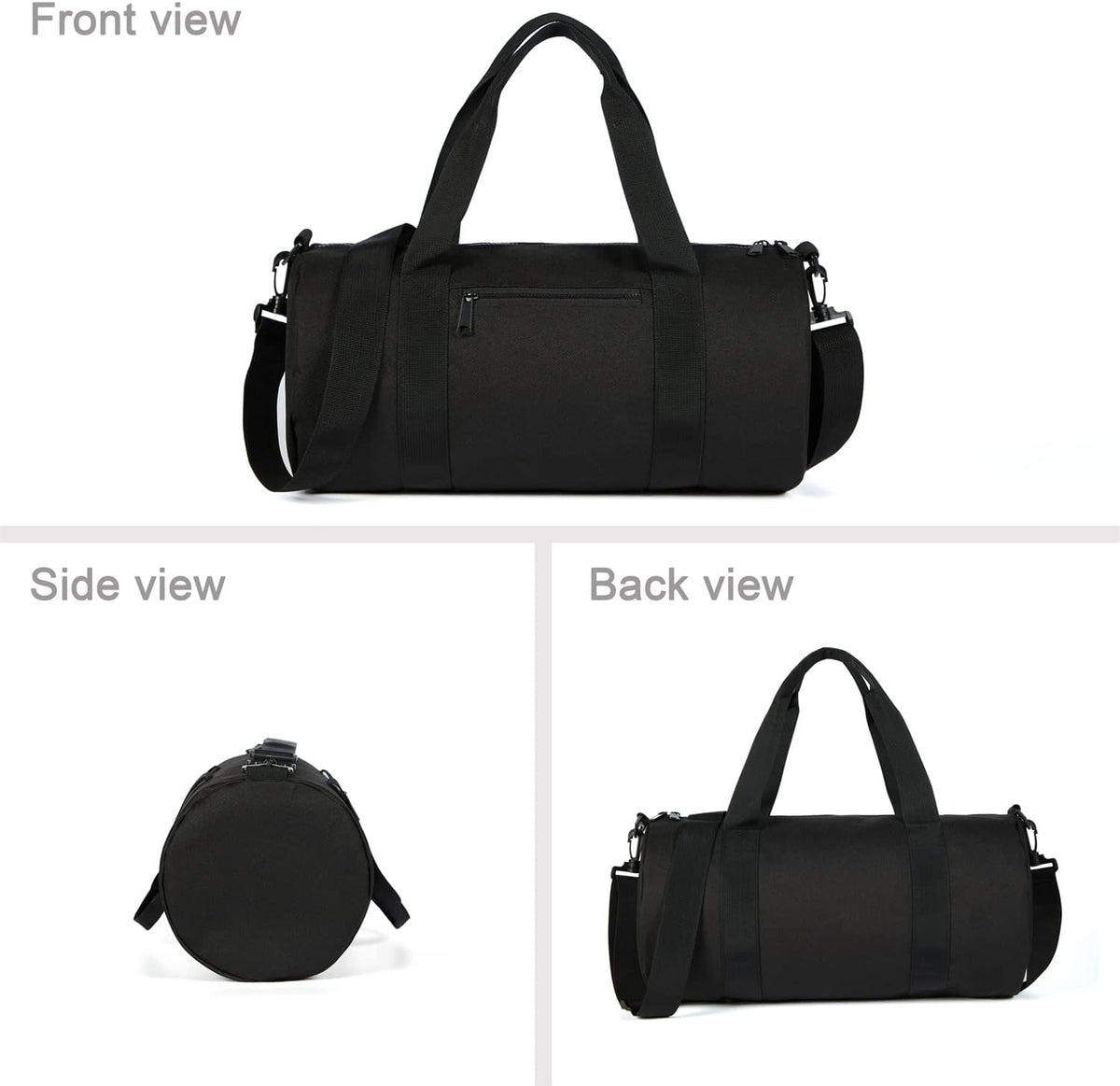 Small Gym Bag Duffel Bag for Women Men Fitness Sports Bag Workout Adjustable Detachable Shoulder Strap Lightweight Carry on Travel Duffle Bag