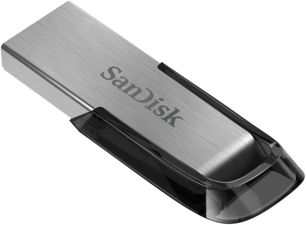 SANDISK 128GB Ultra Flair USB 3.0 Flash Drive, SDCZ73-128G-G46, Black