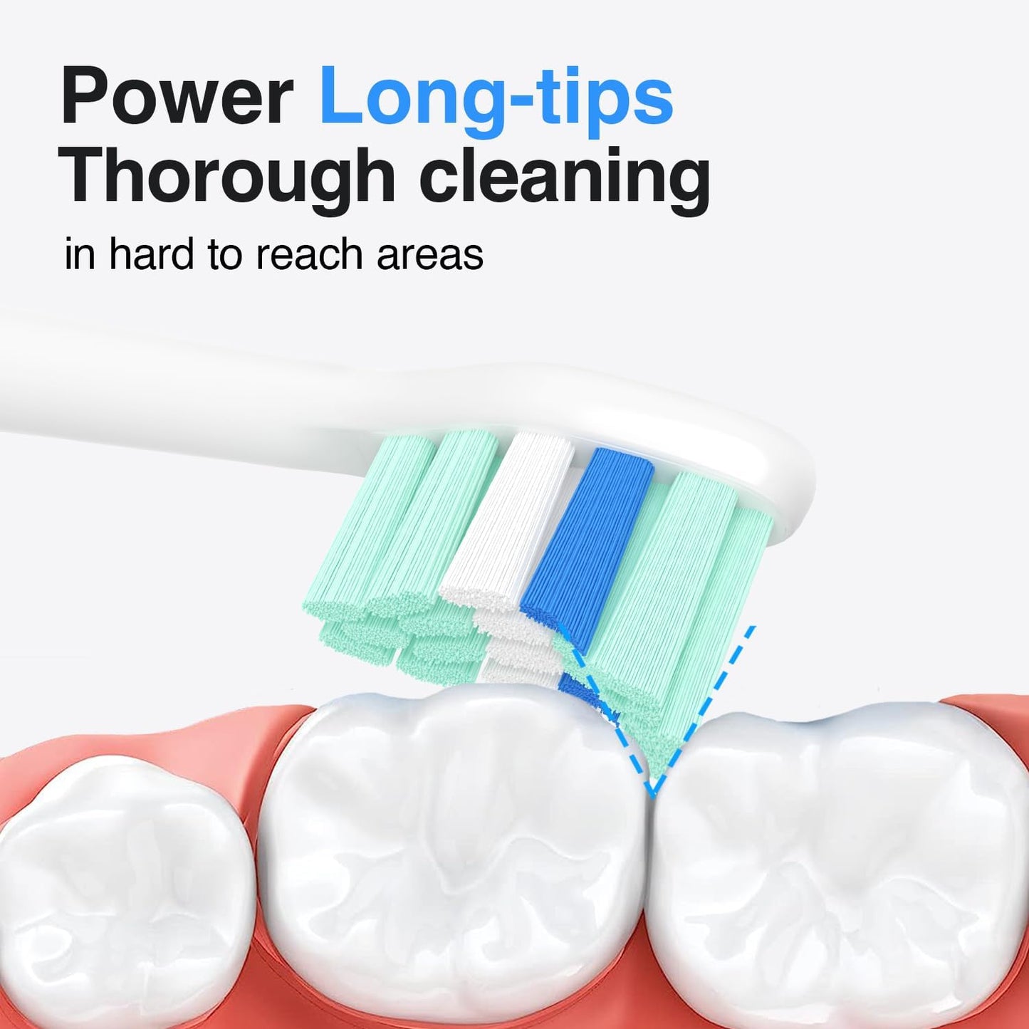 Replacement Toothbrush Heads for Philips Sonicare Replacement Heads,Electric Replacement Brush Head Compatible with Phillips Sonicare Electric Toothbrush,for Philips Sonic Care Brush,10 Pcs