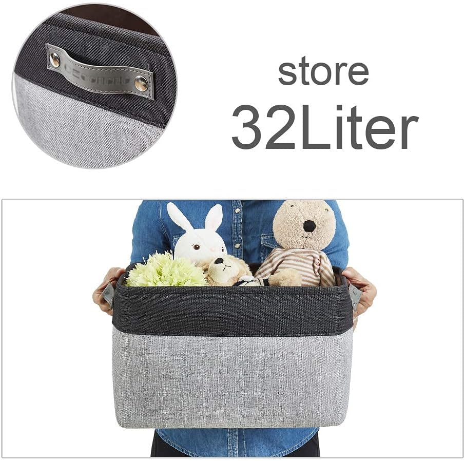 DECOMOMO Storage Bins, Extra Large Fabric Storage Baskets for Shelves 3Pack