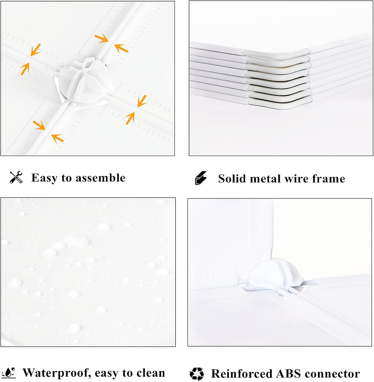 AWTATOS Cube Storage Organizer, 16 Cube Closet Organizer, Stackable Storage Cube Shelves, DIY Portable Closet Clothes Organizer Shelving for Bedroom, Closet, Wardrobe, Bathroom, White
