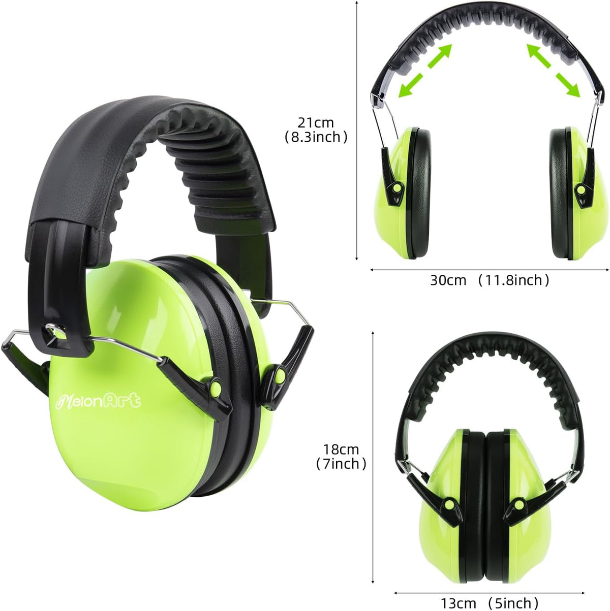 MelonArt Noise Cancelling Headphones for Kids Toddler Ear Protection 2 Pack