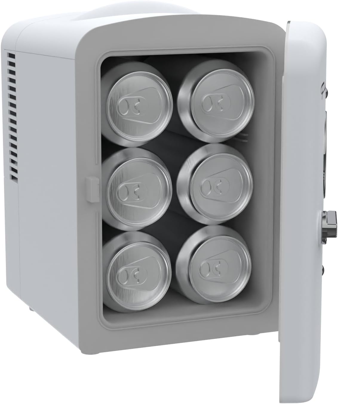 Frigidaire EFMIS171 Retro Mini Portable Personal Fridge - Ideal for Home, Office or Dorm - Includes Carrying Handle, AC/DC Wall/Car Charger (White)