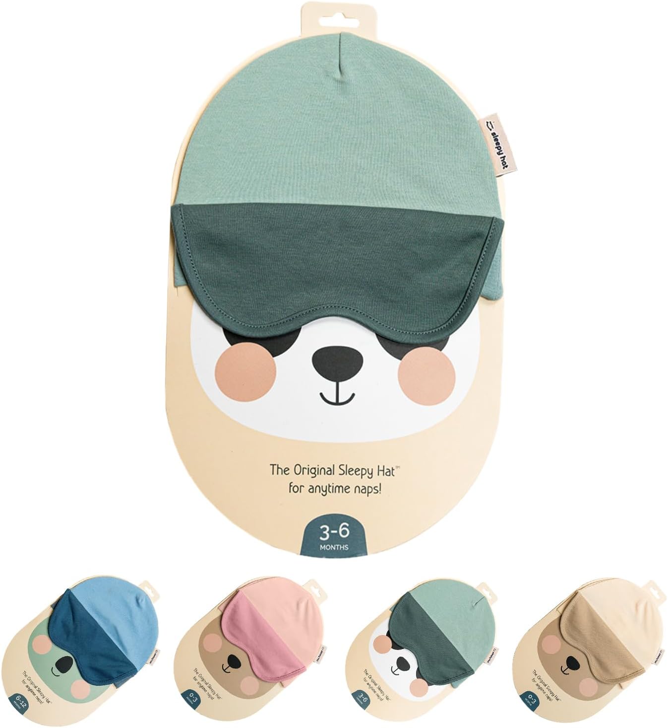 The Original Baby Sleep Mask & Soft Eye Shade – Newborn, Sun Hat & Beanie – Travel & Baby Gifts