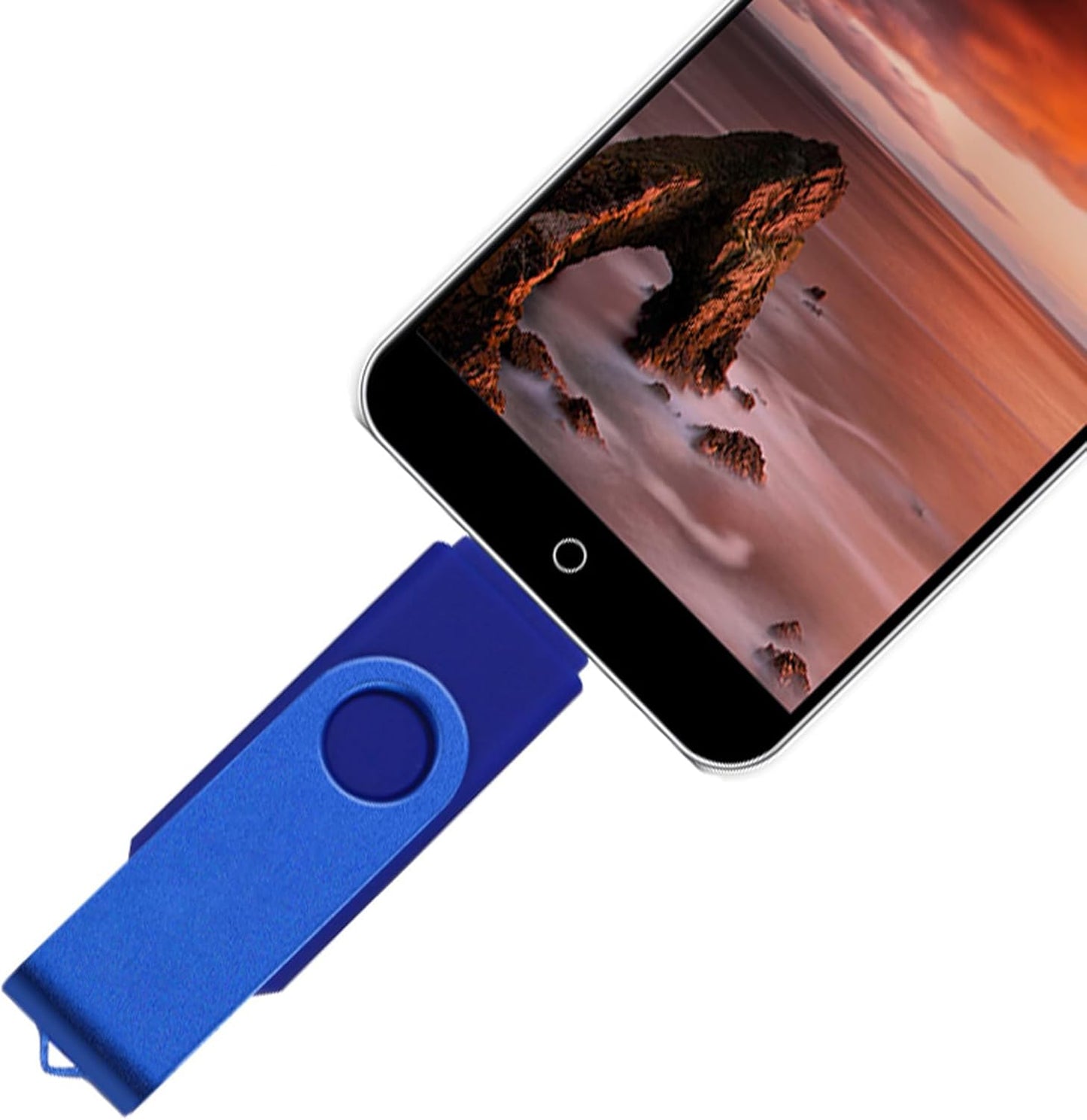 USB Flash Drive 128GB Thumb Drive,USB 2.0 Jump Drive Portable,Pen Drive Metal Swivel,High Speed for Data Storage