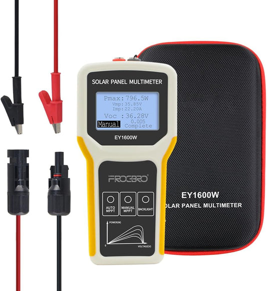 1600W MPPT Solar Panel Tester LCD Photovoltaic Multimeter