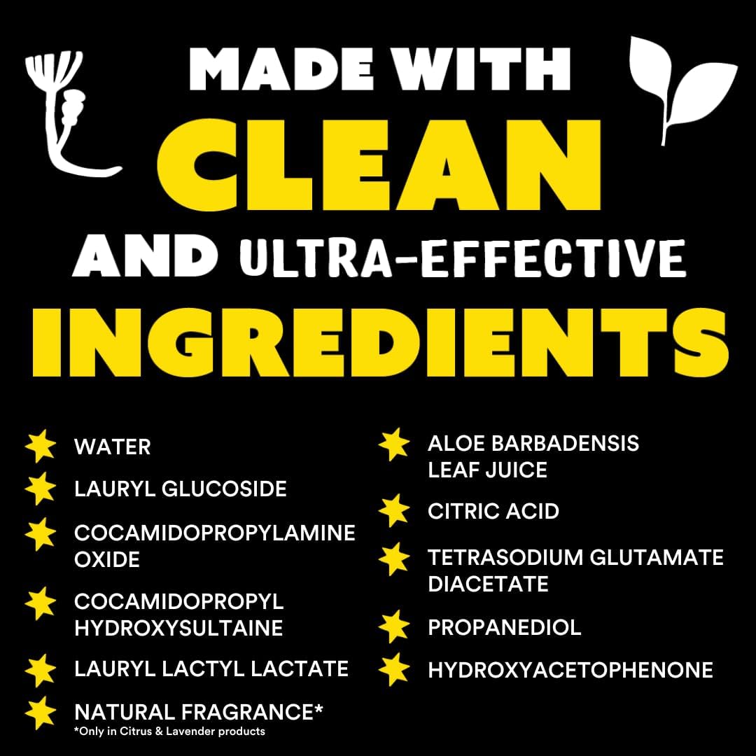 Molly's Suds Liquid Dish Soap | Clean, Simple Ingredients | Extra Scrubbing Power | Unscented, 24 oz - 2 Pack