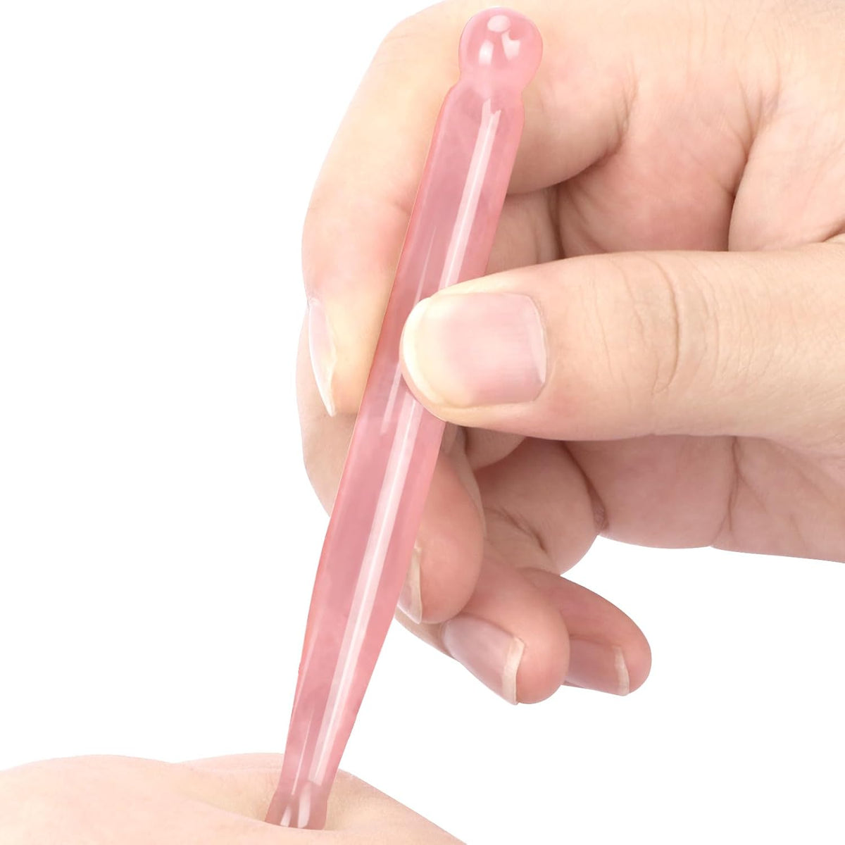 ideayard Acupressure Pen for Facial Skin Care-Deep Tissue 2Pcs Crystal Massage Tool-Point Massage Relief Pain Therapy Stone Tools Relaxing Trigger Self-Massage