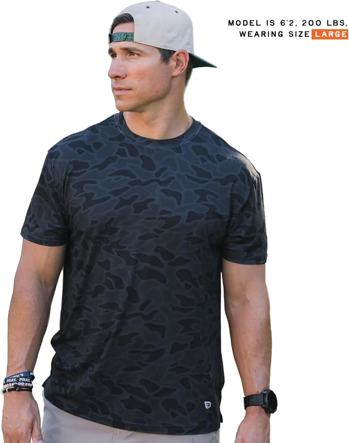 Burlebo Go to Tee – Men’s Lightweight Performance Shirt with UPF 50 Sun Protection