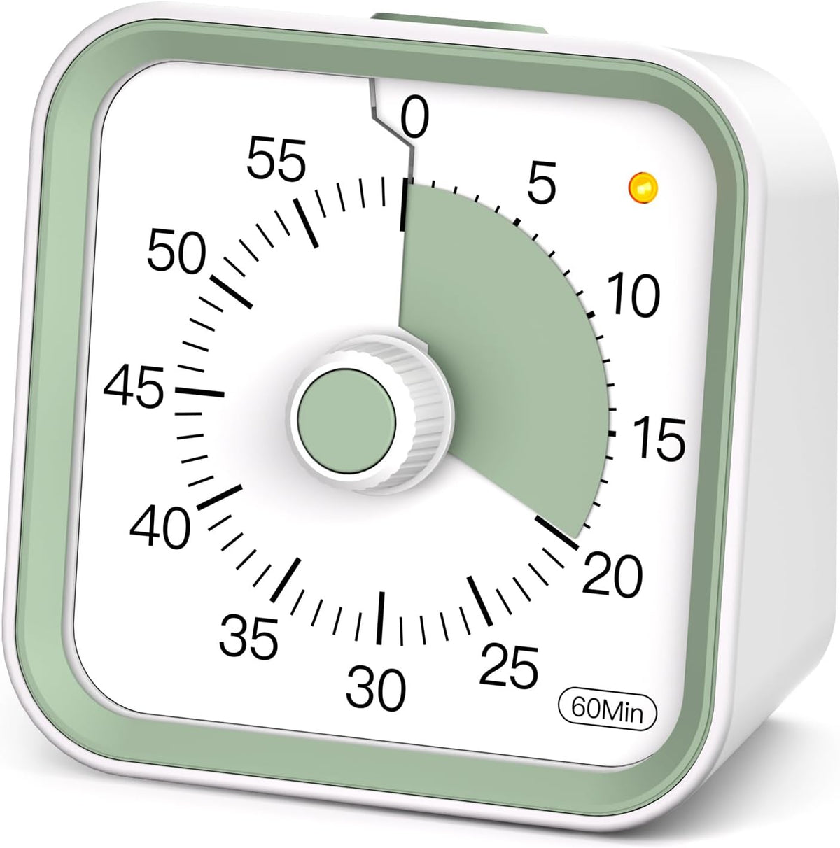 Visual Timer for Kids, Rainbow Timer with Pause Function, Yellow
