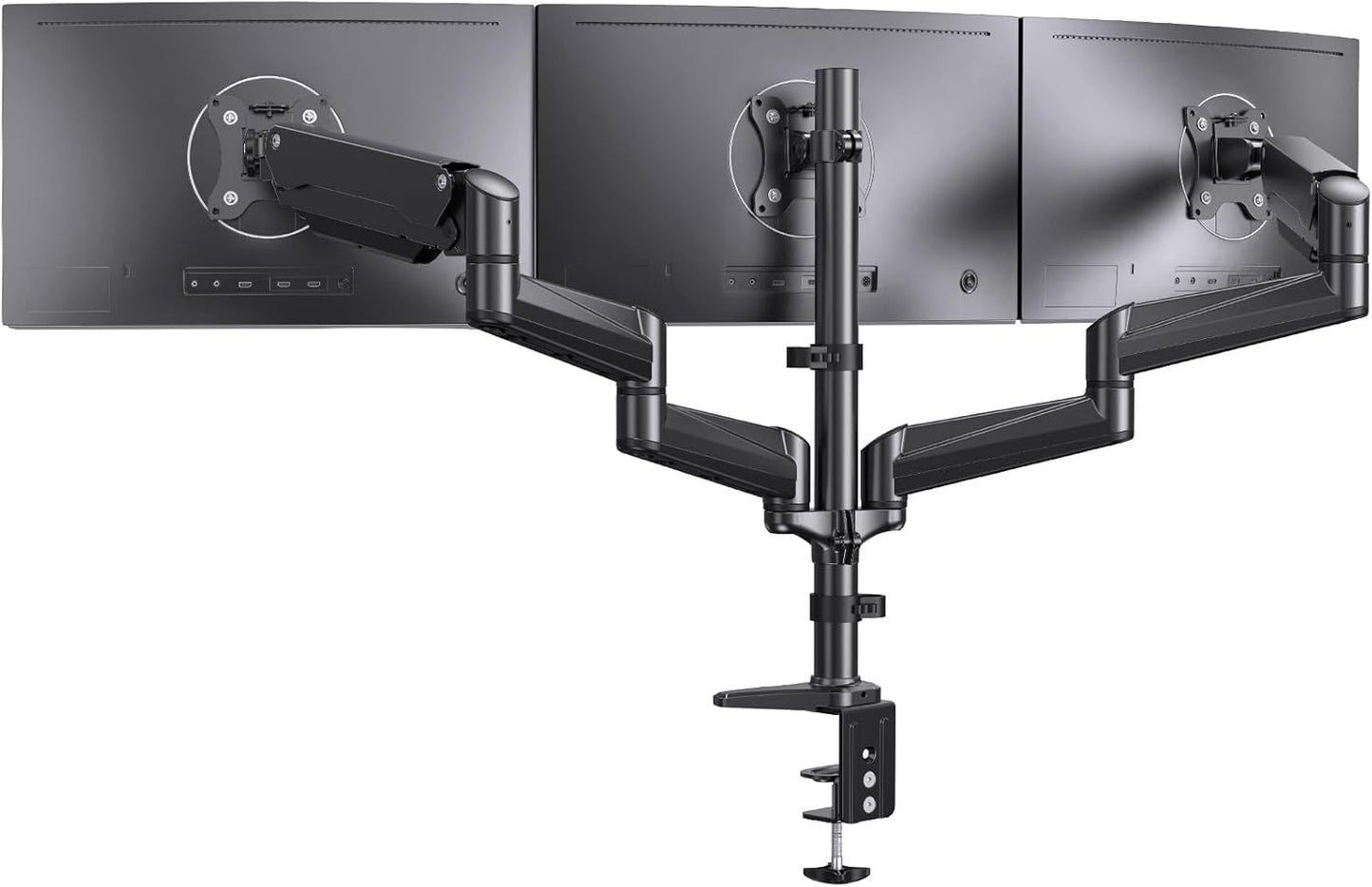 ErGear Dual Monitor Stand up to 33 inches Screen, Load-Bearing Max 22 lbs Each Arm, Adjustable Dual Monitor Mount, Sturdy Steel vesa Monitor Mount with Stable VESA 75x75 100x100mm