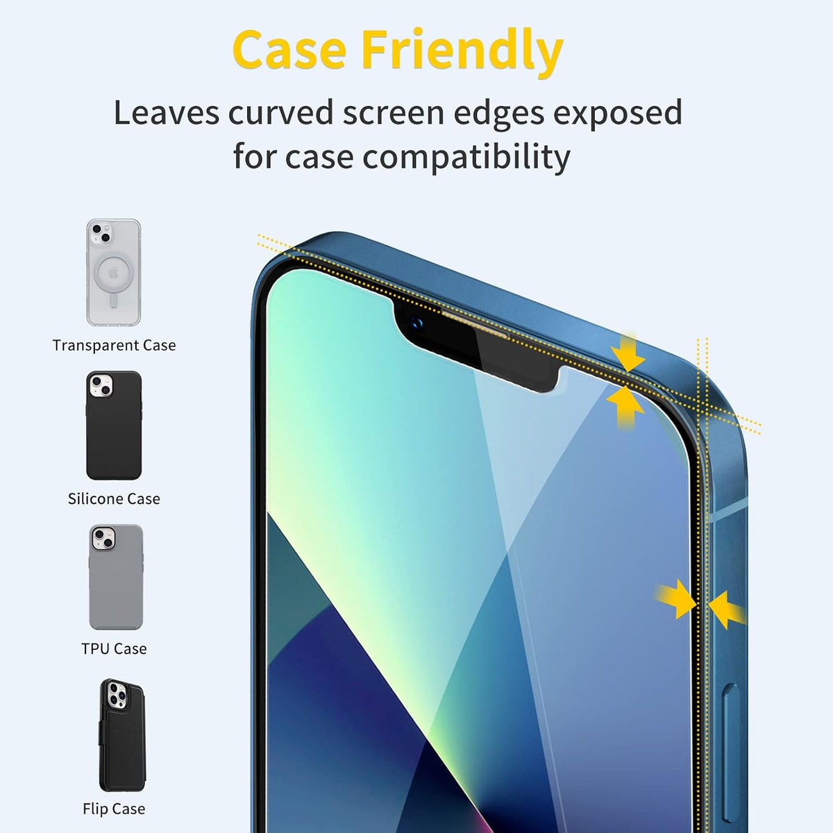 UNBREAKcable 3-Pack Screen Protector for iPhone 13 mini Tempered Glass