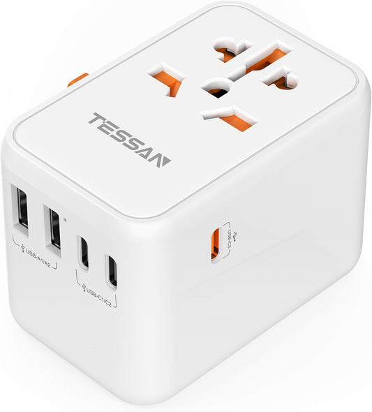 TESSAN Universal Travel Adapter, GaN 65W
