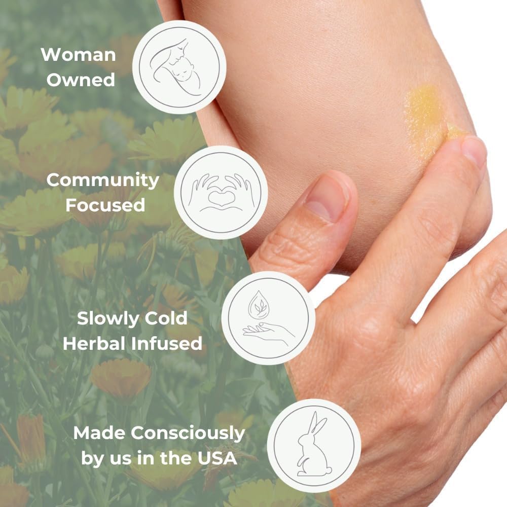 Ora's Herbal Lavender Salve, Lavender Oil Calming Massage Balm for Skin 4oz