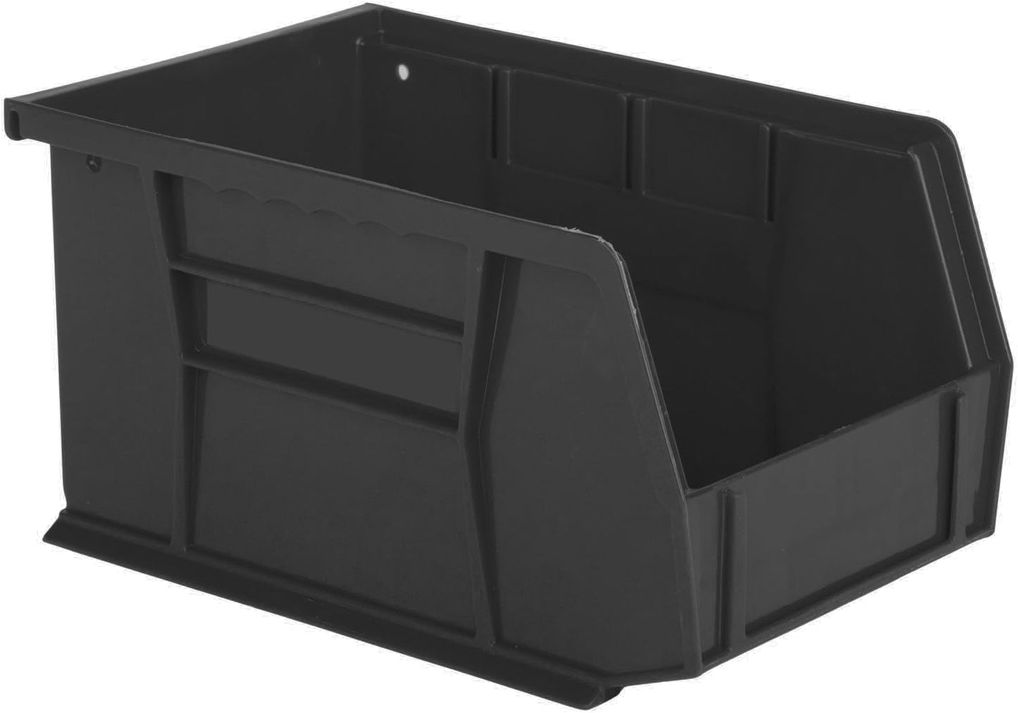 HE HUDSON EXCHANGE 9.5" x 6" x 5" (6 Pack) Plastic Stackable Storage Bin, Black