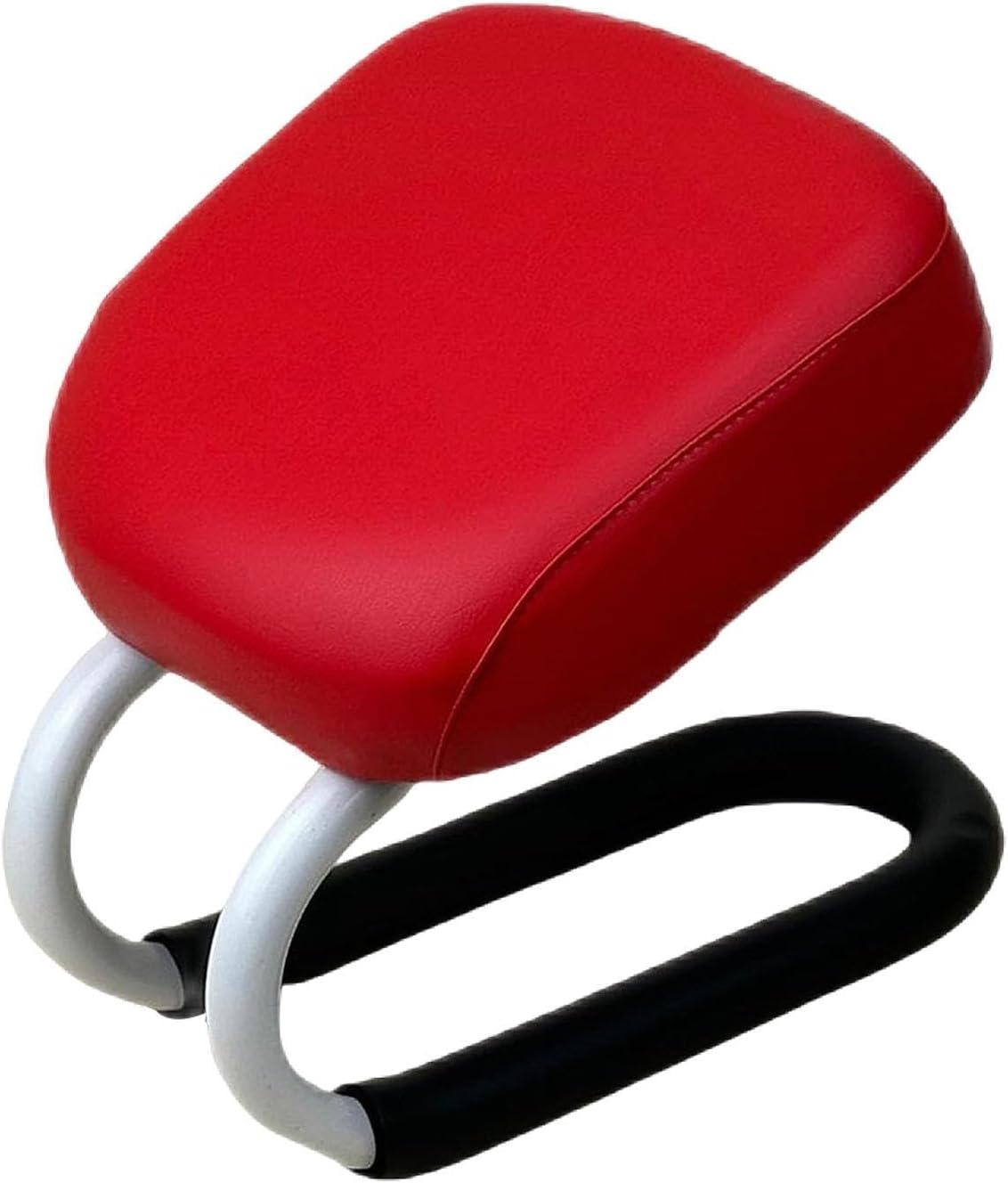 Meditation Bench, Adjustable Height Kneeling Stool with Thick Cushion, Deep Red Seiza Chair for Yoga Zen Prayer Practice