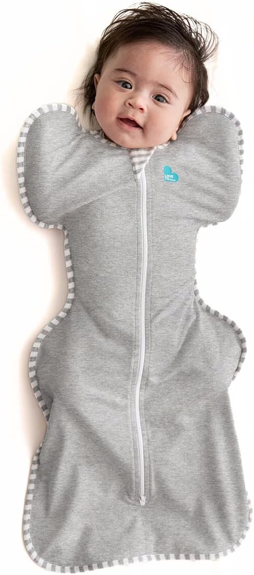 Love to Dream Organic Swaddle, Baby Sleep Sack, Swaddle Up Self-Soothing Swaddles for Newborns, Get Longer Sleep, Snug Fit Helps Calm Startle Reflex,1.0 Tog, Small 5-8.5lbs, Cream