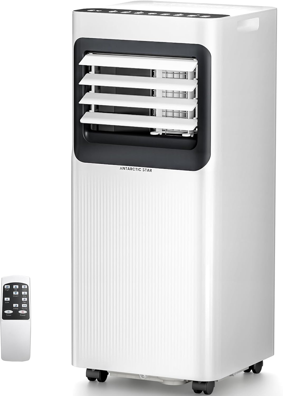 Antarctic Star 8000 BTU Portable Air Conditioner, 5-in-1 AC Unit with Cool, Dehumidifier, Fan, Sleep & Timer Modes, Auto Swing, Child Lock, Cools Up to 350 Sq.Ft, Air Conditioner for Bedroom Apartment