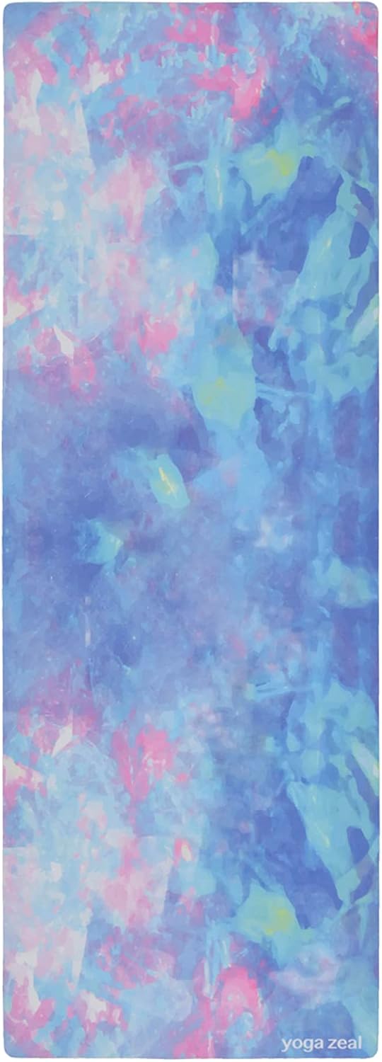 Yoga Mats By Yoga Zeal - Luxuriously Soft, Thick, Non-Slip, Hot Yoga Mat. Eco Printed. Designed to grip better with a sweaty yoga practice!