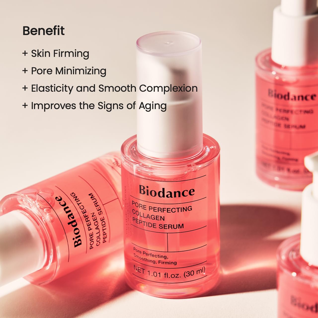 BIODANCE Pore Perfecting Collagen Peptide Serum, Skin Firming & Radiance, Plumping, Pore Care, Makeup Prep Serum for All Skin Types, Korean Skin Care, Self Care Gifts for Women | 1.01 fl.oz