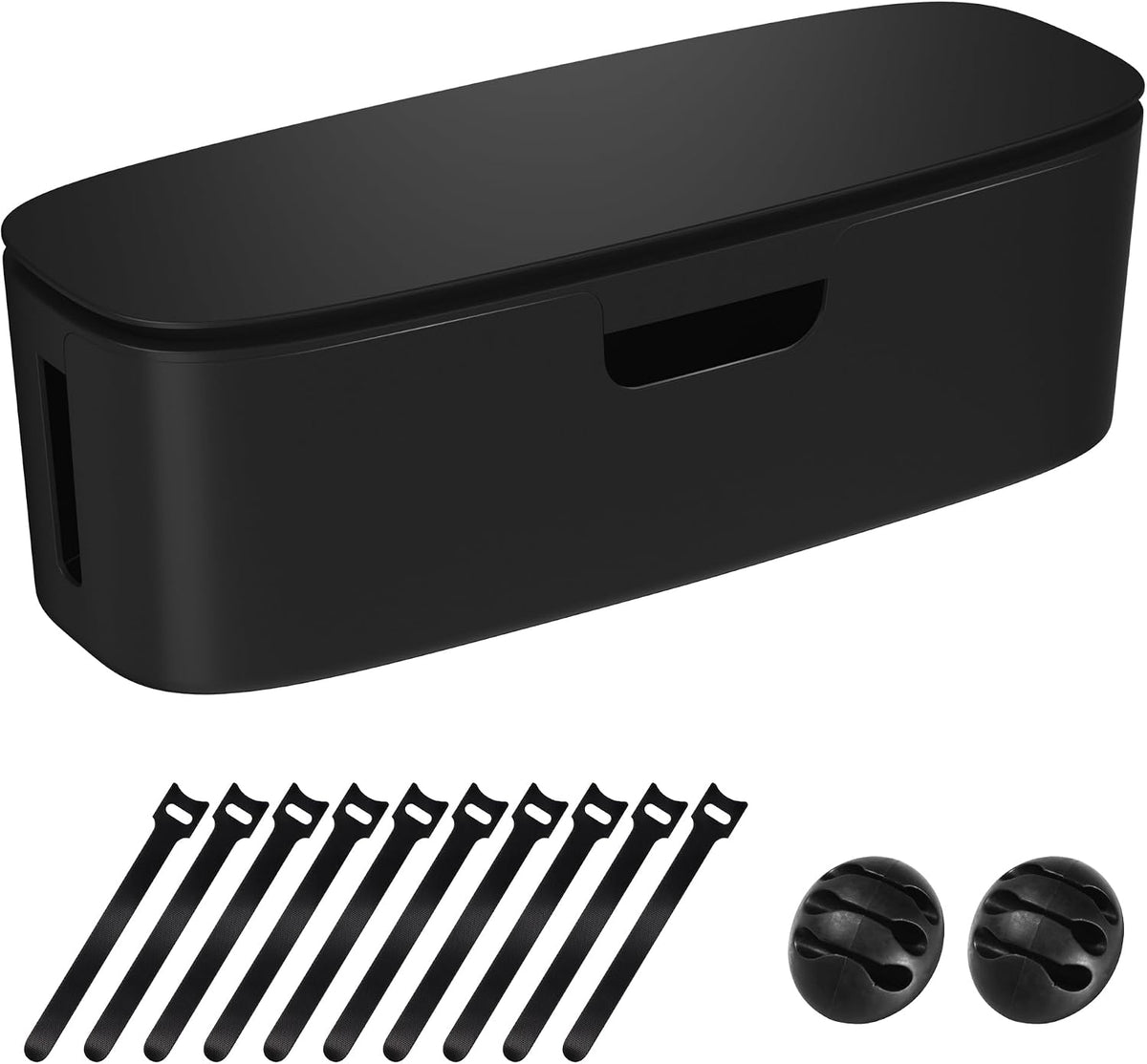 Cable Management Box, Large Cord Organizer Box to Hide Power Strip