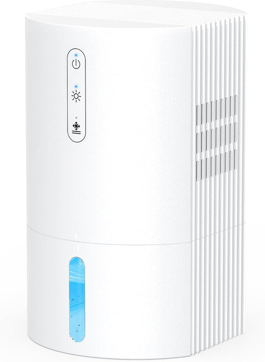 Dehumidifiers for Home, 35oz Dehumidifier for Bathroom with Auto Shut-off Auto Defrost, Whisper Quiet Dehumidifier for Bedroom Office RV Closet Wardrobe (White)